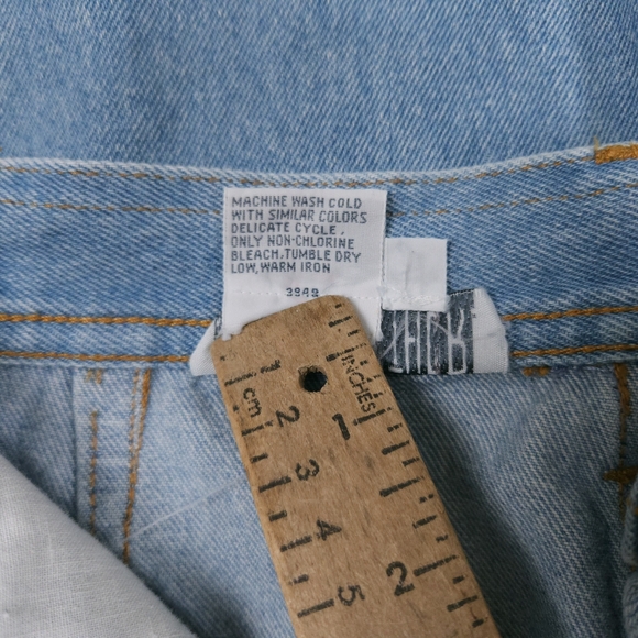 Together Vintage 90s Light Wash Embroidered Floral Tapered Jeans Women's 30x30 - Picture 12 of 12